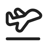 Airplane Take Off SVG Icon